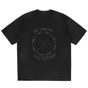 The Simpsons Футболка унисекс «Симпсоны», Упаковка из 5 штук с короткими рукавами (случайный стиль/цвет)