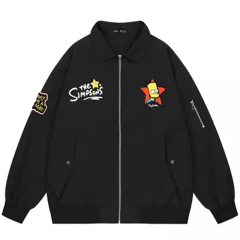 The Simpsons Куртка унисекс «Симпсоны», Пыльный зеленый