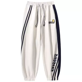 The Simpsons Повседневные брюки унисекс «Симпсоны», Хаки (на флисовой подкладке)