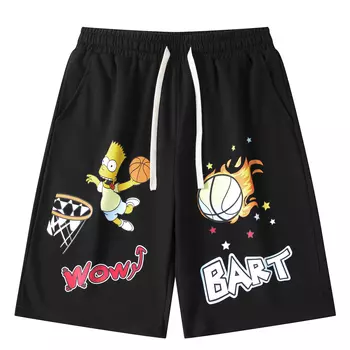 The Simpsons Повседневные шорты унисекс «Симпсоны», Черный