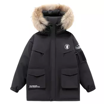 The Simpsons Пуховик унисекс «Симпсоны», Черный