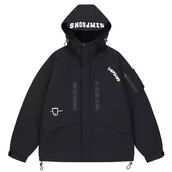 The Simpsons Пуховик унисекс «Симпсоны», Светло-коричневый