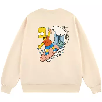 The Simpsons Толстовка унисекс «Симпсоны», Цветочный ясень (плюс бархат)