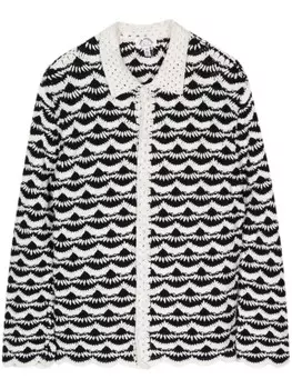 The Upside рубашка Woodstock Malia в технике кроше, белый