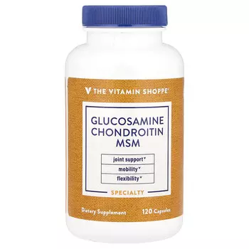 The Vitamin Shoppe, Глюкозамин и хондроитин МСМ, 120 капсул