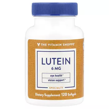 The Vitamin Shoppe, Лютеин, 6 мг, 120 мягких таблеток
