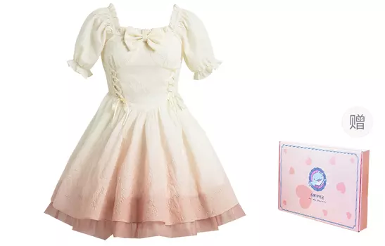 The Years Of Eastern Whales Tokyo Season Женское платье с шортами и рукавами, Розовое градиентное платье