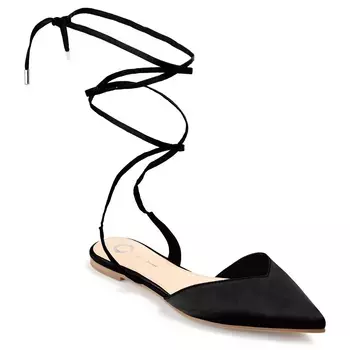 Theia с острым носком, плоский Journee, черный