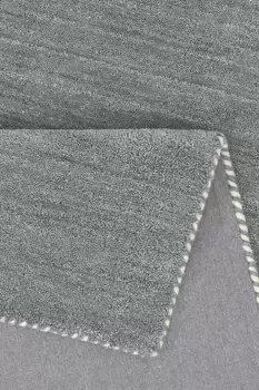 THEKO дорожка "Gabbeh Uni, ковер ручной работы, крапчатый, чистая шерсть, ручная работа", прямоугольный, ковровая дорожка, гостиная, прихожая, а также прямоугольная или круглая 70х240 см, цвет hellblau-grau