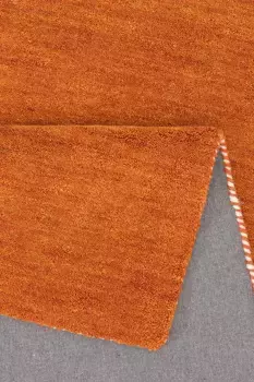 THEKO дорожка "Gabbeh Uni, ковер ручной работы, крапчатый, чистая шерсть, ручная работа", прямоугольный, ковровая дорожка, гостиная, прихожая, а также прямоугольная или круглая 70х240 см, цвет terra