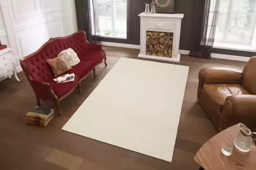 THEKO шерстяной ковер "Janne, берберский ковер, шерсть, крапчатый, ручная работа", прямоугольный, ручная работа, гостиная, спальня, столовая 200х200 см, цвет natur