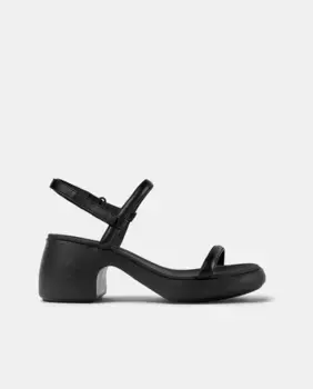 Thelma женские кожаные босоножки на каблуке Camper, чёрный