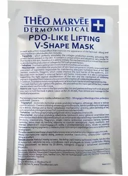Theo Marvee Pdo-like Lifting V-shape Mask - подтягивающая овал лица нитевой эффект