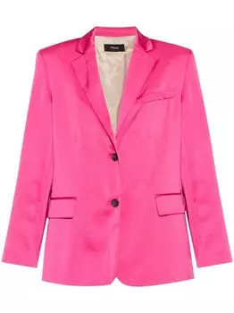 Theory атласный блейзер, розовый