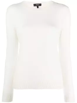 Theory кашемировый джемпер, белый