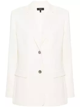 Theory однобортный пиджак, нейтральный цвет