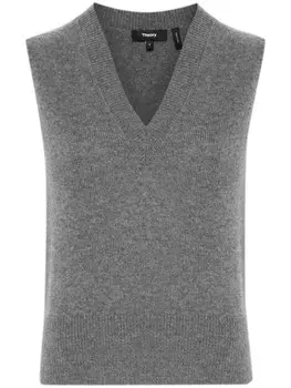Theory шерстяной топ, серый