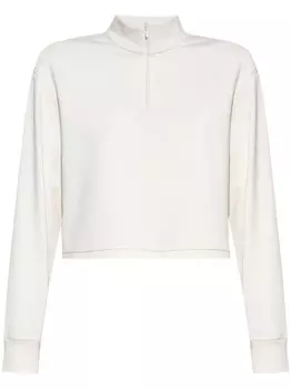 Theory толстовка с застежкой-молнией на вороте, белый