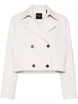 Theory укороченный жакет, нейтральный цвет