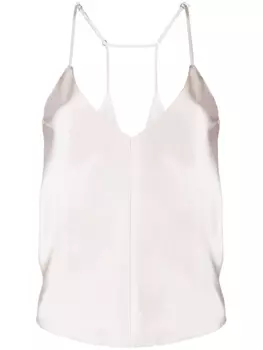 There Was One атласный топ на бретелях, нейтральный цвет