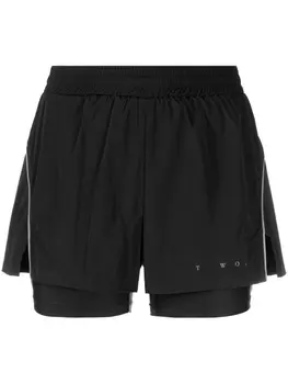 There Was One двухслойные шорты, черный
