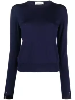 There Was One джемпер из вирджинской шерсти с контрастными полосками, синий