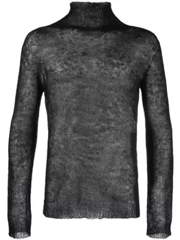 There Was One джемпер рыхлой вязки с высоким воротником, черный