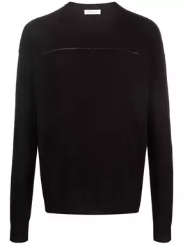 There Was One джемпер с декоративной строчкой, черный