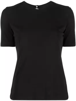 There Was One футболка с открытой спиной, черный