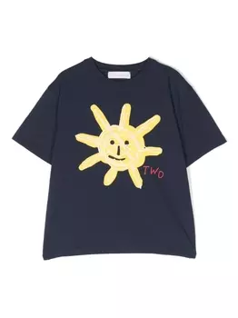 There Was One футболка с принтом, синий