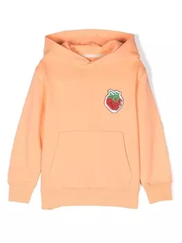 There Was One худи с нашивкой-логотипом, оранжевый