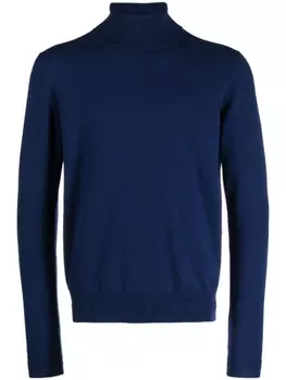 There Was One кашемировый джемпер с высоким воротником, синий