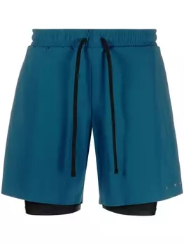 There Was One многослойные спортивные шорты, синий