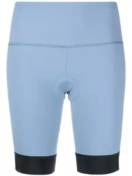 There Was One облегающие шорты со вставками, синий