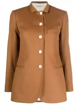 There Was One однобортный блейзер, коричневый