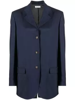 There Was One однобортный блейзер оверсайз, синий