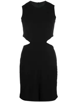 There Was One платье мини без рукавов с вырезами, черный