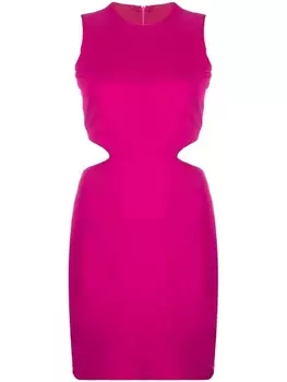 There Was One платье мини без рукавов с вырезами, розовый