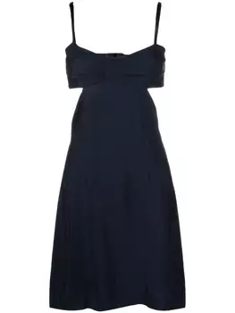 There Was One платье мини с открытой спиной, синий