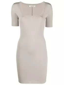 There Was One платье мини с короткими рукавами, серый