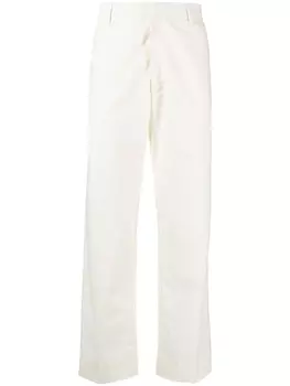 There Was One прямые брюки с потайной застежкой, белый