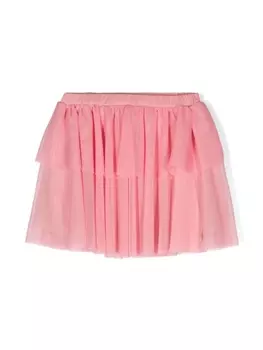 There Was One ярусная юбка с оборками, розовый