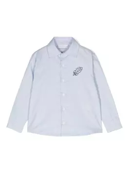 There Was One рубашка с принтом, синий