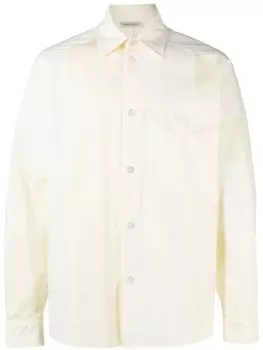 There Was One рубашка со вставками, нейтральный цвет