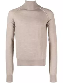 There Was One шерстяной джемпер с высоким воротником, нейтральный цвет