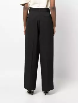 There Was One шерстяные брюки с поясом, черный