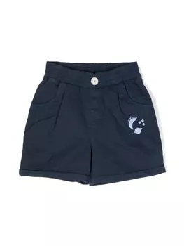 There Was One шорты чинос с логотипом, синий