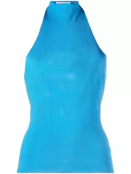 There Was One топ с высоким воротником, синий