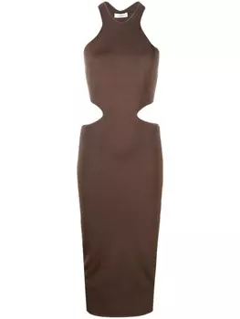 There Was One трикотажное платье миди, коричневый