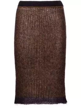 There Was One юбка-карандаш из джерси, фиолетовый